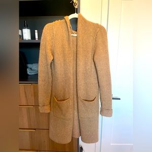 Long wool coat, duster or wrap.